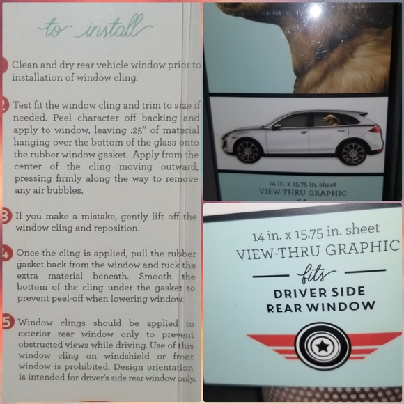 NEW JOY RIDERS PASSENGER CAR WINDOW CLING - Picture 2 of 7